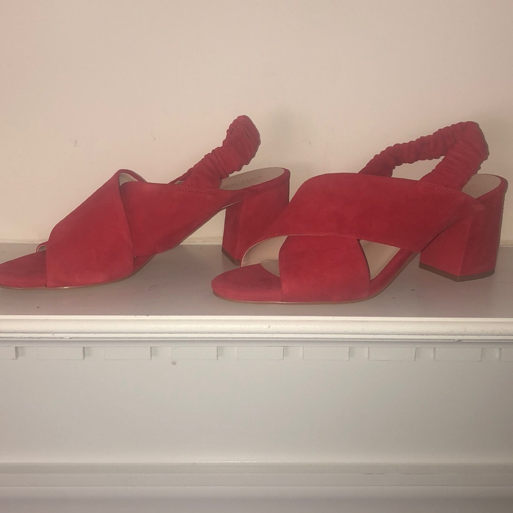 Cole Haan brand new sandal orangey red